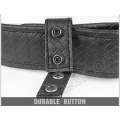 Tactical Leather Knitting Belt for Military and Police by hook and loop fastener